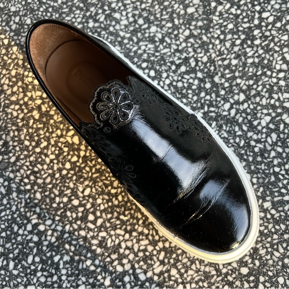 See By Chloe Black Platform Patent Leather Sneakers - Picture 10 of 11